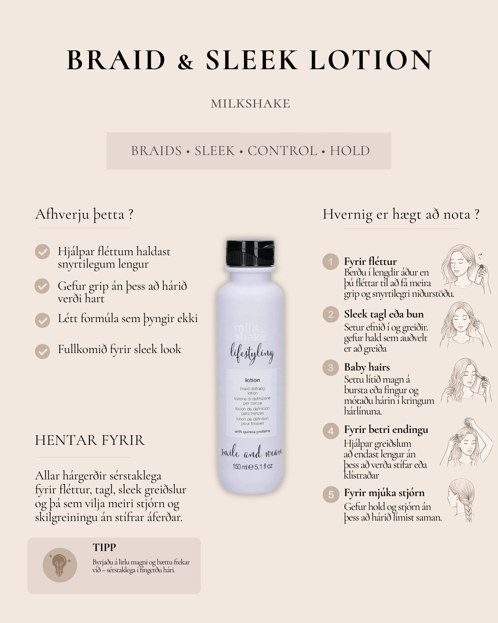 Milk Shake Lifestyling Braid Defining Lotion – 150 ml