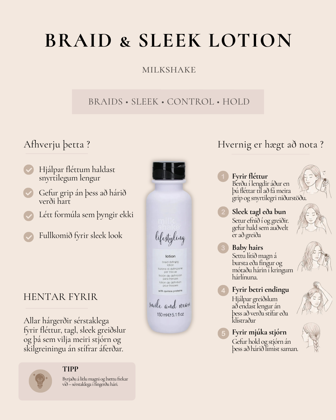 Milk Shake Lifestyling Braid Defining Lotion – 150 ml